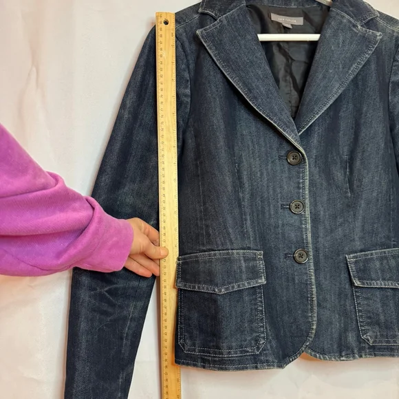 Ann Taylor Women’s Denim Blazer Jacket Size 8 – Excellent Preowned - Picture 8 of 8